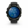 Изображение FENIX 8 43mm Amoled Sapphire Carbon Gray DLC Titanium with Black/Pebble Gray Silicone