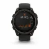 Изображение FENIX 8 47mm Solar Sapphire Carbon Gray DLC Titanium with Black/Pebble Gray Silicone