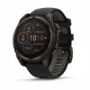 Изображение FENIX 8 47mm Solar Sapphire Carbon Gray DLC Titanium with Black/Pebble Gray Silicone