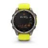 Изображение FENIX 8 47mm Solar Sapphire Carbon Gray DLC Titanium with Amp Yellow/Graphite Silicone Band