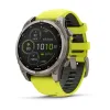 Изображение FENIX 8 47mm Solar Sapphire Carbon Gray DLC Titanium with Amp Yellow/Graphite Silicone Band
