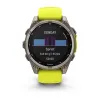 Изображение FENIX 8 47mm Solar Sapphire Carbon Gray DLC Titanium with Amp Yellow/Graphite Silicone Band