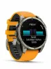 Изображение FENIX 8 47mm Amoled Sapphire Titanium with Spark Orange/Grapphite Silicone Band