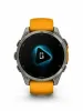 Изображение FENIX 8 47mm Amoled Sapphire Titanium with Spark Orange/Grapphite Silicone Band