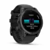 Изображение FENIX E 47mm Amoled Slate Gray Steel With Black Silicone Band