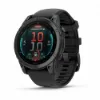 Изображение FENIX E 47mm Amoled Slate Gray Steel With Black Silicone Band