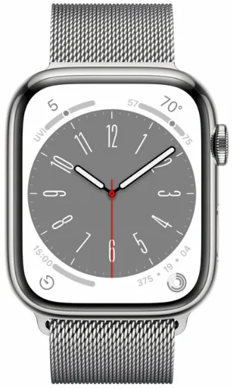 Изображение S8 41 Silver Stainless Milanese
