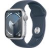 Изображение S9 41 Silver Stainless Storm Blue Sport Band (S/M)